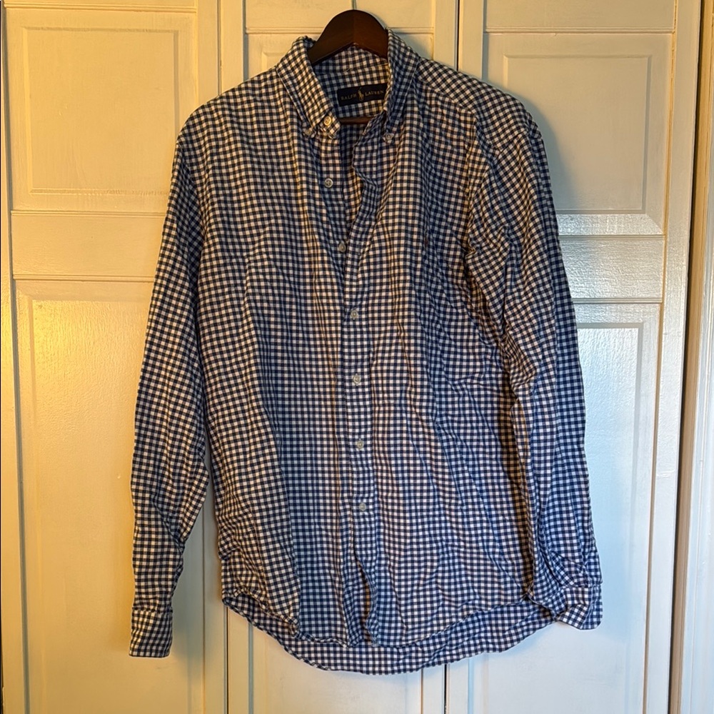 Blue Checkered Men's Shirt